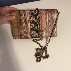 Coach python foldover crossbody